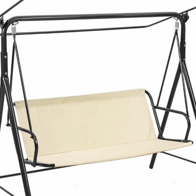 Replacement Seat Cover For Two And Three Garden Swings, Waterproof Thick (600D) - 138 X 50 Cm, Beige. - image 1