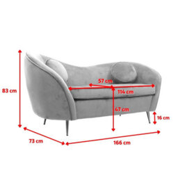 2 Seater Sofa Loveseat In Emerald Green Velvet Fabric - thumbnail 8