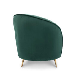 2 Seater Sofa Loveseat In Emerald Green Velvet Fabric - thumbnail 6