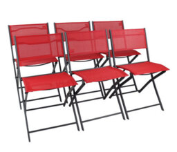 Vcm 6-Piece Garden Chair Folding Chair Sumila - thumbnail 1