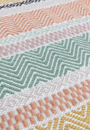 Multicoloured Outdoor Rug, Geometric Striped Stain-Resistant Rug For Patio Decks, 2mm Modern Outdoor Rug-200Cm X 290Cm - thumbnail 2
