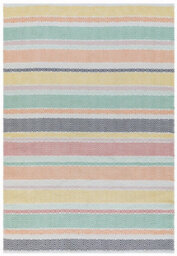 Multicoloured Outdoor Rug, Geometric Striped Stain-Resistant Rug For Patio Decks, 2mm Modern Outdoor Rug-200Cm X 290Cm - thumbnail 6