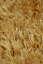The Rugs Lagom Collection Solid Design Shaggy Rugs In Ochre - thumbnail 5
