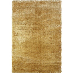 The Rugs Lagom Collection Solid Design Shaggy Rugs In Ochre - thumbnail 1
