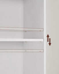 Songmics Bookcase, Bookshelf With 6 Shelves, Shelving Rack, For Living Room, Study, Office, Bedroom, Modern Style, Cloud White - thumbnail 6