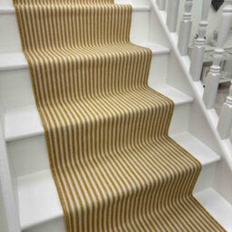 Pinstripe Stair Runner - Reversible, Durable & Hardwearing Carpet For Stairs & Staircases, Multiple Lengths - thumbnail 1