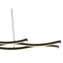 Luminosa Lighting Luminosa Geronimo Pendant Ceiling Light Matt Black 3X Led 3000K - thumbnail 4