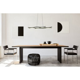 Luminosa Lighting Luminosa Geronimo Pendant Ceiling Light Matt Black 3X Led 3000K - thumbnail 5
