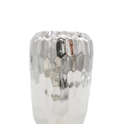 Vanity Living Set Of 4 21Cm Silver Ceramic Vase, Modern Decorative Flower Vase For Living Room - thumbnail 5