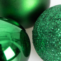 Shatchi 50mm/9Pcs Christmas Baubles Shatterproof Dark Green, Christmas Tree Decorations - thumbnail 3