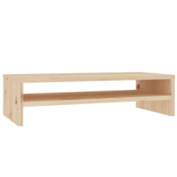 Berkfield Monitor Stand 50X24X13 Cm Solid Wood Pine - thumbnail 2