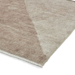 Beige Brown Geometric 5mm Thick Rug, Stain-Resistant Modern Rug For Bedroom, Living Room, & Dining Room-60Cm X 170Cm (Runner) - thumbnail 5