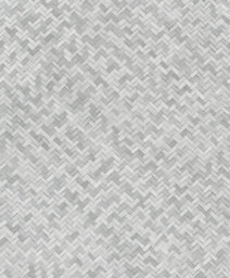Galerie Eden Collection Grey Rattan Chevron Effect Wallpaper Roll