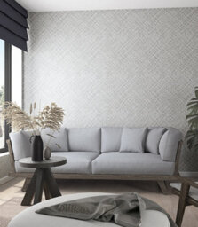 Galerie Eden Collection Grey Rattan Chevron Effect Wallpaper Roll - thumbnail 2
