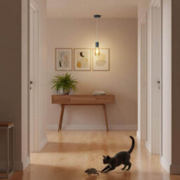 Modern Grey Industrial Pendant Light Adjustable E27 Hanging Ceiling Lamp For Kitchen, Bedroom & Living Room - thumbnail 5