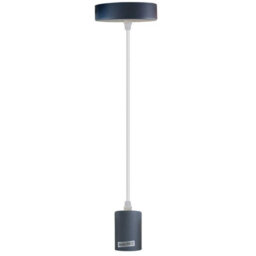 Modern Grey Industrial Pendant Light Adjustable E27 Hanging Ceiling Lamp For Kitchen, Bedroom & Living Room - thumbnail 9