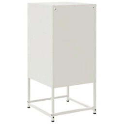 Berkfield Bedside Cabinets 2 Pcs White 36X39X78 Cm Steel - thumbnail 8