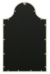 "Mirroroutlet Arcus - White Metal Framed Arched Wall Mirror 41"" X 24"" (104Cm X 62Cm)" - thumbnail 5