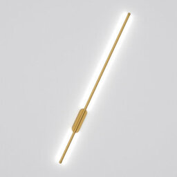Living And Home Modern Gold Linear Long Strip Aluminum Led Indoor Wall Light Wall Sconce 100Cm Cool White - thumbnail 4