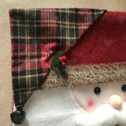 Amorly 3Pcs Christmas Dinner Table Chair Slipcovers, 3D Style Santa Claus And Snowman Chair Back Covers For Indoor Xmas Party Decoration - thumbnail 5