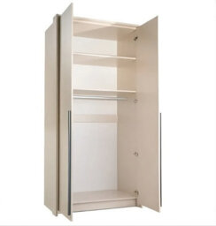 Arte Genua 2-Door Wardrobe In Green Matt With Black Accents - Statement Style, Smart Storage - thumbnail 2