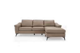Home Detail Emma 3 Seater Sofa With Chaise, Brown Air Leather - thumbnail 3