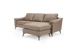 Home Detail Emma 3 Seater Sofa With Chaise, Brown Air Leather - thumbnail 5