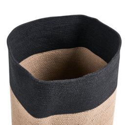 Beliani Basket Silopi Cotton Black/ Beige - thumbnail 5