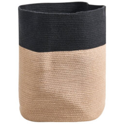 Beliani Basket Silopi Cotton Black/ Beige - thumbnail 4