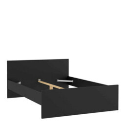 Wyld Haus Budapest 4Ft6 Double Matt Black Wooden Bed Frame - thumbnail 5