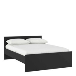 Wyld Haus Budapest 4Ft6 Double Matt Black Wooden Bed Frame - thumbnail 3