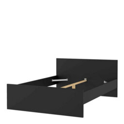 Wyld Haus Budapest 4Ft6 Double Matt Black Wooden Bed Frame - thumbnail 7