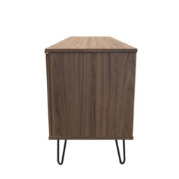 Fuji 2 Door 1 Drawer Wide Tv Unit In Carini Walnut (Ready Assembled) - thumbnail 2