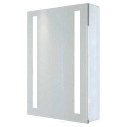 RAK Ceramics Rak Sagittarius 500X700mm Rectangular Illuminated Bathroom Mirror Cabinet With Bluetooth, Demister & Shaving Socket - thumbnail 1