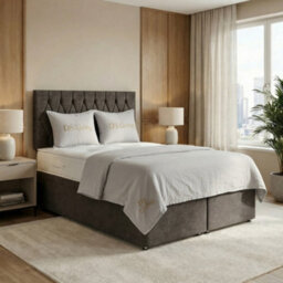 DS Living Diamond Grey Divan Bed - Divan Bed Frame