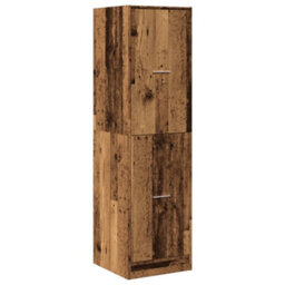 Walplus Apothecary Cabinetâ Old Wood 40X41X144.5 Cm Engineered Wood - thumbnail 3