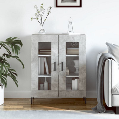 Berkfield Sideboard Concrete Grey 69.5X34X90 Cm Engineered Wood - image 1
