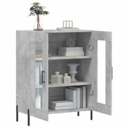 Berkfield Sideboard Concrete Grey 69.5X34X90 Cm Engineered Wood - thumbnail 4