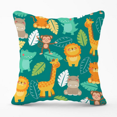 Warren Reed Designer Jungle Animals Cushions 45Cm X 45Cm - image 1