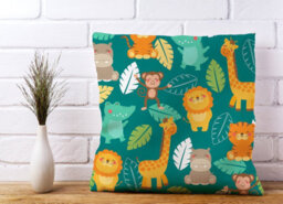 Warren Reed Designer Jungle Animals Cushions 45Cm X 45Cm - thumbnail 2