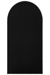 "Mirroroutlet Arcus - Black Framed Arched Garden Wall Mirror 71"" X 35"" (180Cm X 90Cm)" - thumbnail 8