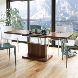 Heze Furniture Astrid 70 - 2 In 1 Extending Coffee / Dining Table - California Walnut - thumbnail 3
