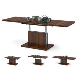 Heze Furniture Astrid 70 - 2 In 1 Extending Coffee / Dining Table - California Walnut - thumbnail 2