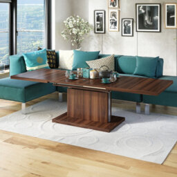 Heze Furniture Astrid 70 - 2 In 1 Extending Coffee / Dining Table - California Walnut