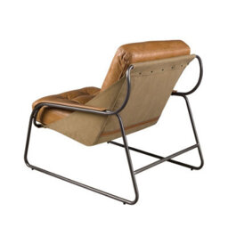 Angel Cerda Elegant Brown Leather Armchair With Modern Design - thumbnail 6
