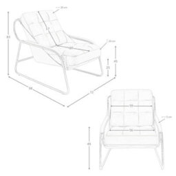Angel Cerda Elegant Brown Leather Armchair With Modern Design - thumbnail 7