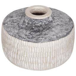 Beliani Flower Vase Deksati Ceramic 32 Cm Beige - thumbnail 4