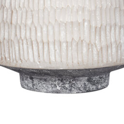 Beliani Flower Vase Deksati Ceramic 32 Cm Beige - thumbnail 6