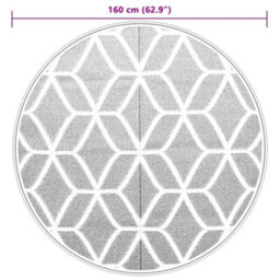 Walplus Outdoor Carpet Rugs For Garden Patios  Grey 160 Cm Pp - thumbnail 6