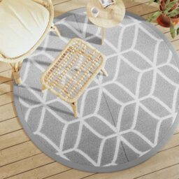 Walplus Outdoor Carpet Rugs For Garden Patios  Grey 160 Cm Pp - thumbnail 1